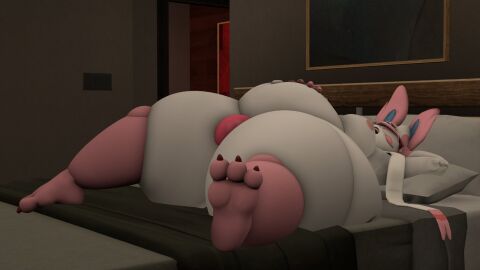 ass big_ass big_breasts breasts bubble_ass bubble_butt bulge busty_male eeveelution female huge_ass kingofthekabuto male male_with_breasts penis pokemon pokemon_(species) pokémon_(species) queenofthekabuto sylveon