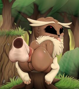 1boy 1girl ahe_gao alternate_version_available anal anal_grip anal_penetration anal_sex anthro anus ass balls big_ass big_balls big_butt big_penis black_sclera curvaceous curvy curvy_figure despairchanpu disembodied_penis eyes_rolling_back female furry game_freak huge_ass huge_balls huge_cock lagomorph lopunny male nintendo nude open_mouth penis pleasure_face pokemon pokemon_(species) puffy_anus pussy red_eyes tagme thick_thighs tongue tongue_out