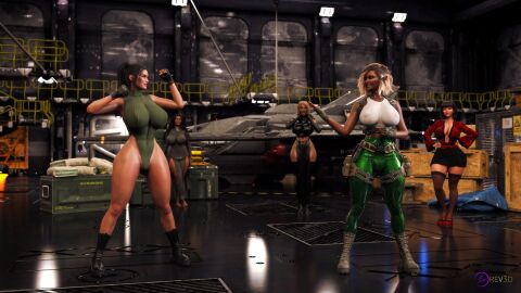 3d 5girls aayara_(rev3d) ass big_ass big_breasts breasts bust busty chest curvaceous curvy curvy_figure dark-skinned_female dark_skin female hips hourglass_figure huge_ass huge_breasts kassandra_(rev3d) large_ass large_breasts legs light-skinned_female light_skin mature mature_female multiple_females multiple_girls original original_character original_characters reika_(rev3d) rev3d slim_waist thick thick_hips thick_legs thick_thighs thighs top_heavy voluptuous voluptuous_female waist wide_hips yerin_(rev3d) zara_(rev3d)