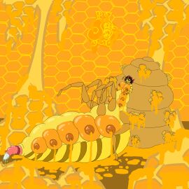 breasts corruption female gamma_wasp honey human_to_anthro identity_death insect_abdomen insect_girl insect_humanoid insect_wings janet_van_dyne lactation marvel marvel_comics monster multi_breast mutagenica mutant mutation nipples the_avengers:_earth's_mightiest_heroes transformation wasp_(earth's_mightiest_heroes) wasp_(marvel)