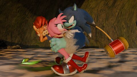 3d amy_rose archie_comics blue_eyes breasts digital_media_(artwork) female ganondork green_eyes hi_res male rotalice2 sally_acorn sega sonic_(series) sonic_the_hedgehog sonic_the_hedgehog_(archie) sonic_the_hedgehog_(comics) sonic_the_hedgehog_(series) sonic_the_werehog werehog