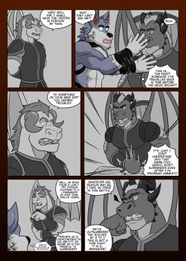 abs angry annoyed anthro armor canid canine canis captive_(vju79) captive_(vju79)_:_part_i collar comic cuff_(restraint) dialogue dragon english_text fur furniture furry gervic_(vju79) grey_body grey_fur greyscale group harness herinn_(vju79) hitting horn magic male male_only mammal membrane_(anatomy) membranous_wings monochrome muscular muscular_anthro muscular_male mythological_creature mythological_scalie mythology page_77 restraints scalie shackles table text thought_bubble time_travel vju79 vlagg_(vju79) wings wolf