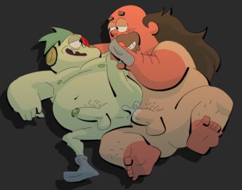 anal anal_sex balls beard boner crossover erection facial_hair gay gay_sex greg_universe lord_boxman male male/male male_only nude ok_k.o.!_let's_be_heroes overweight overweight_male penis posduroo sex spread_legs steven_universe