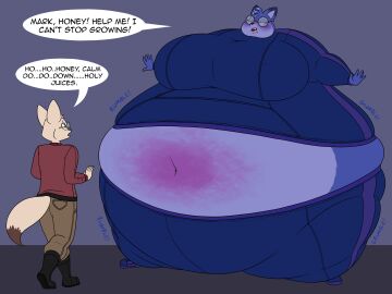 ass big_ass big_breasts blueberry blueberry_inflation breasts bubble_ass bubble_butt female furry huge_ass huge_breasts inflation lj_caffie spherical_inflation tagme thick_thighs wide_hips