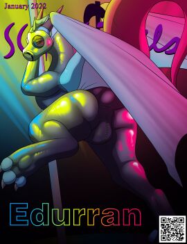 absurd_res bulge dancing dragon edurran feet feral fr0stbit3 gas_mask hi_res latex looking_at_viewer male mask mythological_creature mythological_scalie mythology pole pole_dancing pose presenting scalie solo