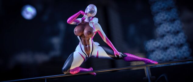 1girls 3d big_ass big_breasts breasts brown-skinned_female brown_body brown_skin bust busty chest cosplay costume curvaceous curvy curvy_figure dark-skinned_female dark_skin female ghost-spider hips hourglass_figure huge_ass huge_breasts kylee.io kylee_(kylee_labs) large_ass large_breasts legs marvel marvel_comics mature mature_female original_character slim_waist spider-gwen_(cosplay) spider-man_(series) spider-woman spider-woman_(cosplay) thick thick_hips thick_legs thick_thighs thighs voluptuous waist wide_hips