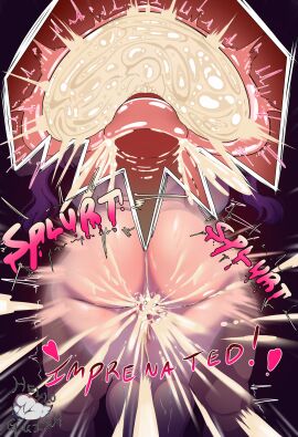 1boy 1girls cum cum_in_uterus cum_inside cum_on_ass cumshot dragon_girl female heart helloguish ilulu_(dragon_maid) impregnation kobayashi-san_chi_no_maidragon long_hair male miss_kobayashi's_dragon_maid nude nude_female nude_male pink_hair purple_hair rear_view standing_sex sweat twintails two-tone_hair x-ray