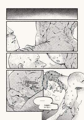 2boys anal ass azuko_(@zuco) bald blush boner censored comic cowgirl_position deadpool deadpool_&_wolverine_(2024) erection female gay gay_sex hairy looking_at_another male male/male male_only male_penetrating marvel marvel_comics monochrome nipples nude pectorals penis sex short_hair sweat wolverine_(x-men) x-men yaoi