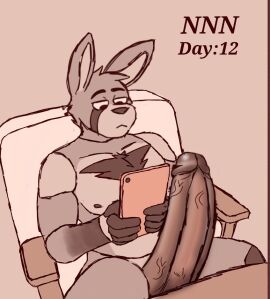 1boy 2023 anthro anthro_focus anthro_only big_cock big_penis comic_page completely_nude english_text erect_penis erection ernie_(techbun) furry furry_male furry_only glans holding_object holding_phone huge_cock humanoid_genitalia humanoid_penis lagomorph lagomorph_humanoid large_penis leporid leporid_humanoid long_penis male male_anthro male_focus male_only no_nut_november nude nude_male page_12 page_number penile penis penis_focus penis_out phone rabbit rabbit_humanoid solo solo_anthro solo_focus solo_in_panel solo_male techbun thick_penis