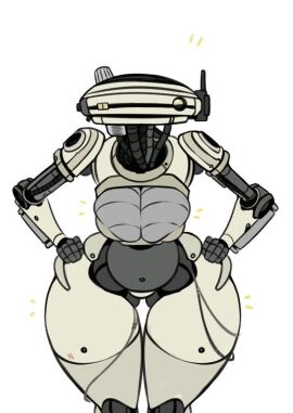 artist_request bent_over big_breasts breasts droid_(star_wars) female l3-37 robot robot_girl solo:_a_star_wars_story star_wars tagme thick_thighs unknown_artist white_background wide_hips