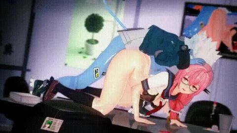 1futa 1girls animated black_bra black_socks blue_body blue_skin blush bottomless_futa clothed_sex doggy_style female futa/female futa_on_female futanari glasses holding_another's_head horns jacket_only loafers on_table oni patreon_reward penis pink_eyes pink_hair red_eyes red_tie sailor_uniform sex soukaku_(zenless_zone_zero) tagme tail tsukishiro_yanagi ty98 video watermark white_hair zenless_zone_zero