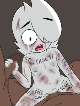 abuse cartoony dave_and_bambi_mod grembi lemon_waifu male_only non-con original_character ryona tagme toony what writing_on_body