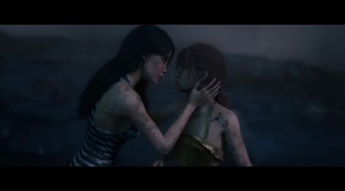 2girls 3d animated clair_obscur:_expedition_33 kissing lune_(clair_obscur:_expedition_33) maelle_(clair_obscur:_expedition_33) music sound swimsuit tagme video video_game_character video_games yuri