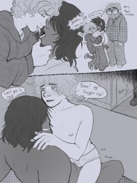 cuckold five_nights_at_freddy's funtiafton henry_emily humping implied_incest jeremy_fitzgerald male male_only michael_afton old_male teenager tighty_whities yaoi