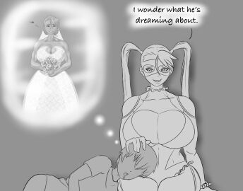 1boy 1girls ass big_ass big_breasts blonde_hair blue_eyes breasts bride bust busty capcom chest couple couple_(romantic) curvaceous curvy curvy_figure digital_drawing_(artwork) digital_media_(artwork) dream dreaming female female_focus fighter hips hourglass_figure huge_ass huge_breasts human large_ass large_breasts legs light-skinned_female light_skin lips male male/female mature mature_female mika_nanakawa noirsun00 original_character rainbow_mika slim_waist straight street_fighter street_fighter_alpha_3 street_fighter_iv street_fighter_v thick thick_hips thick_legs thick_thighs thighs video_game_character voluptuous voluptuous_female waist wedding wedding_dress wholesome wide_hips