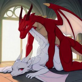 1:1_aspect_ratio 1boy ai_generated all_fours animal_genitalia animal_penis animated anthro claws closed_mouth colored_skin completely_nude doggy_style dragon dragon_boy dragon_girl dragon_horns dragon_tail dragon_wings duo female furry furry_female furry_male furry_with_furry genitals horn horns indoors knotted_penis kraakai male male_penetrating monster_girl nude penetration penis red_eyes scalie sex snout straight tagme tail taken_from_behind top-down_bottom-up vaginal_penetration video wings