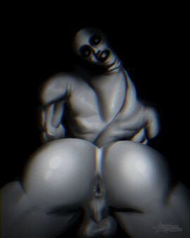 1boy anus ass backsack balls ballsack big_ass big_butt creepy fat_ass fat_butt haremkappa head_backwards horror horror_(theme) huge_ass huge_butt looking_at_viewer looking_back looking_back_at_viewer male male_only naked solo thick_ass thick_butt twisted_neck
