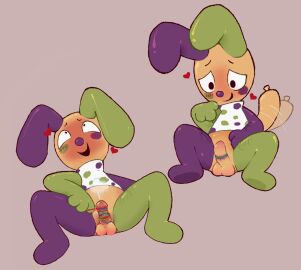 1boy balloon dandy's_world goonerloey looey_(dandy's_world) male masturbation