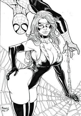 1boy 1girls 2024 ass big_ass big_breasts black_and_white black_cat_(marvel) bodysuit bound breasts bursting_breasts couple couple_(romantic) couple_love couples curvy curvy_body curvy_female curvy_figure ed_benes_studio felicia_hardy female hand_on_own_ass hand_on_own_hip hourglass_figure lips long_gloves long_hair lovers male male/female marvel marvel_comics mask masked masked_female natanael_maia peter_parker romantic romantic_couple seductive seductive_look sketch spider-man spider-man_(series) straight superhero superhero_couple superheroine thick thick_ass thick_breasts thick_hips thick_legs thick_lips thick_thighs thigh_highs thighhighs thighs voluptuous voluptuous_female web webbed_hands white_fur white_hair