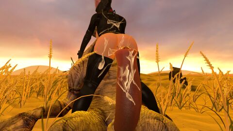 3d ass big_penis chinese_stealth_suit cum_in_ass cum_in_pussy fallout female male monster no_source penis pussy suit zengar