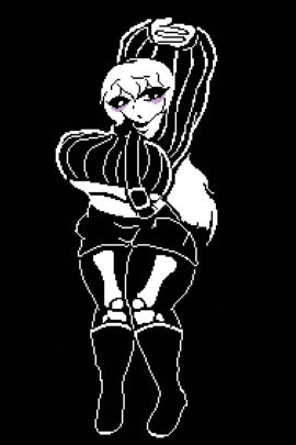 1girls 1gonth breasts female female_only female_sans large_breasts sans sans_au tagme thick_thighs thighhighs thighs undertale undertale_(series) undertale_au