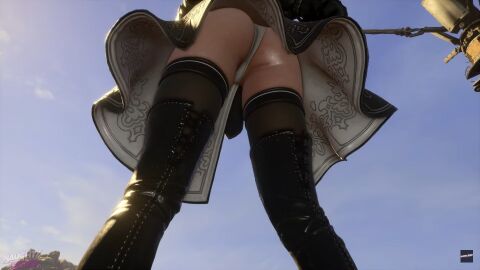 1girls 3d 3d_(artwork) accurate_art_style android ass booty eve_(stellar_blade) female game_screenshot light_skin long_legs machine nier:_automata nier_(series) robot screencap screenshot solo stellar_blade thick_thighs thighs video_game_character video_games wide_hips yorha_2b