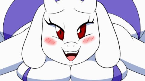 1girls animated ass biting_lip biting_own_lip breasts female female_only jiggling_ass light-skinned_female lip_biting solo tansau toriel toriel_beat_banger tyler_the_creator undertale