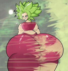 1girls clothed dragon_ball dragon_ball_super eproctophilia fart fart_fetish farting female fully_clothed fusion_character kefla kefla_(dragon_ball) melissaalli sayian