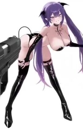 1girls ass biya blowjob_gesture breasts cum dead death edit edited edited_by_uploader fellatio_gesture female female_death fingerless_gloves gunshot huge_ass huge_breasts implied_death latex oc offscreen_masturbation sound succubus tagme tail video wings yuna_(biya)