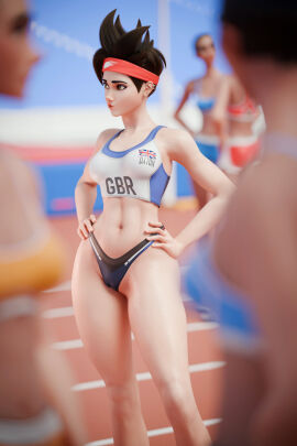 1girls 3d 3d_(artwork) ass aviator_sunglasses batesz big_breasts bikini bikini_bottom bikini_top blue_nails blurry_background bra breasts brown_eyes brown_hair bubble_ass bubble_butt cameltoe cleavage clothing curvy dressing_room electronics female female_only group head_tilt human large_ass legs long_legs looking_back looking_over_glasses mirror nail_polish navel nonsexual overwatch overwatch_2 painted_nails pale_skin phone realistic selfpic short_hair side-tie_bikini solo sport sports_bra sports_uniform sportswear standing swimsuit tank_top thighs tracer union_jack union_jack_bikini union_jack_tracer yellow-tinted_eyewear