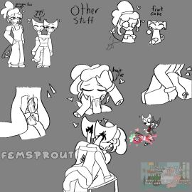 1girls 2_heads 2_penises 2boys blush_lines blushing cosmo_(dandy's_world) dandy's_world diphallia diphallism female femsprout genderswap genderswap_(mtf) male multi_genitalia multi_head multi_penis on_table penetration penile penile_penetration penis penis_in_pussy pussy razzle_and_dazzle_(dandy's_world) rule_63 sex sprout_(dandy's_world) sucking_penis tail tentacle_dick tentacle_penis vagina vaginal vaginal_penetration vaginal_sex x-ray