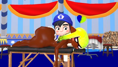 big_ass big_ass_(female) big_ass_cheeks big_booty big_booty_(female) big_butt big_butt_(female) big_butt_cheeks blushing breast_squish breasts bubble_ass bubble_ass_(female) bubble_booty bubble_butt bubble_butt_(female) clothed clothed_male clothed_male_nude_female dark-skinned_female duo ebony_female female inkling_girl jiggly_ass kaibernation light-skinned_male male massage massage_table massaging_ass massaging_back naked naked_female nintendo nude nude_female smg4 smg4_(character) splatoon splatoon_(series) splatoon_oc tentacle_hair