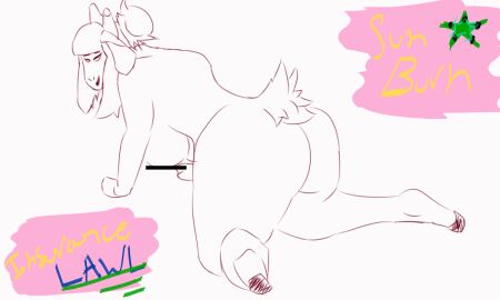 all_fours animated anthro ass bovid caprine censor_bar censored female goat goat_lucifer_(helltaker) helltaker mammal solo sunburninsurance