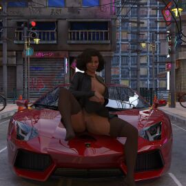 1girls 3d ass breasts call_of_duty call_of_duty_black_ops_6 car female female_only pussy sevati_dumas solo solo_female spread_legs tagme