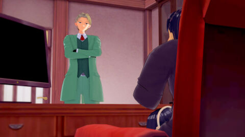 1girls 2boys 3d cuck cuckold female human loid_forger male multiple_boys multiple_males murdoch_swan penis spy_x_family sucking_penis under_desk yor_briar yor_forger