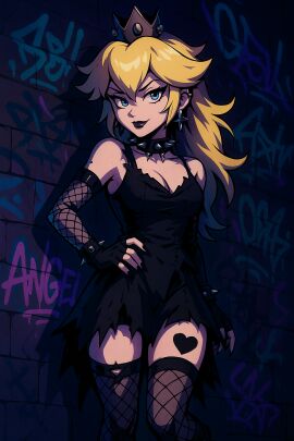 fishnet_stockings fishnets goth goth_girl princess_peach punk punk_girl queen_of_spades stockings
