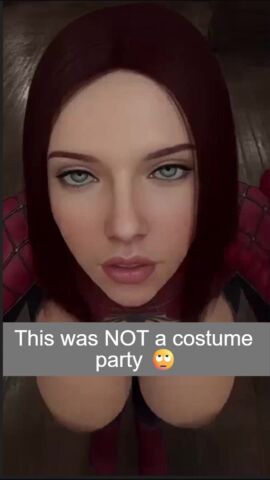 animated big_ass big_breasts black_widow_(marvel) black_widow_(marvel_rivals) black_widow_(movie) blowjob blue_eyes closeup cosplay costume eye_contact hentai hentairuler69 red_hair scarlett_johansson sfx sloppy_blowjob slurping spiderman_suit tagme video