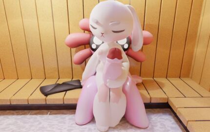 2023 3d 3d_(artwork) 4_fingers amphibian anthro axie_the_axolotl axolotl big_penis black_bottomwear black_clothing black_eyes black_shorts blush bottomwear breasts bubba_doll closed_eyes clothing digital_media_(artwork) duo erection external_gills eyebrows fanfurry female female_anthro fingers floppy_ears foreskin fur genitals gills glans hand_on_another's_genitalia hand_on_another's_penis hand_on_penis huge_cock humanoid_genitalia humanoid_penis imminent_sex inside interspecies lagomorph larger_male leporid male male/female male_anthro mammal marine medium_breasts mole_salamander nipples nude nude_anthro nude_female nude_male on_lap penis pink_blush pink_body pink_foreskin pink_gills pink_inner_ear pink_nipples pink_nose pink_penis pink_skin rabbit red_glans roblox roblox_rthro salamander sauna shorts sitting_on_lap size_difference slightly_chubby slightly_chubby_anthro slightly_chubby_male smaller_female triangle_nose uncircumcised white_body white_eyebrows white_fur