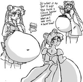 bishoujo_senshi_sailor_moon blueb140 clothing english_text female sailor_moon skirt tagme text umino_gurio usagi_tsukino vore vore_belly