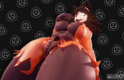 3d 3d_(artwork) anthro areola ass big_areola big_ass big_breasts big_nipples big_thighs breasts female female_only fur furry furry_only geodat64 heart huge_ass huge_breasts huge_thighs jumpsuit looking_down mal0 malo nipples orange_clothing orange_jumpsuit pussy pussy_juice scp-1471 scp-1471-a scp-1471-a_(da.nilkaz) scp_foundation skull solo sweat sweatdrop sweating tagme thick_hips thick_thighs thighs tongue tongue_out torn_clothes wet_pussy