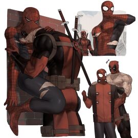 deadpool gay lkikai male male/male male_only marvel marvel_comics peter_parker spider-man spider-man_(series) wade_wilson