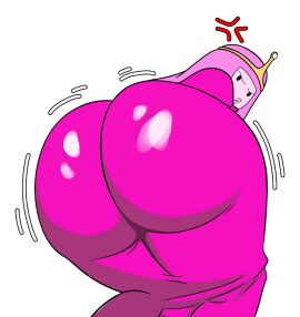 1girls 2d adventure_time angry angry_face ass ass_focus ass_in_dress back_view big_ass bubble_ass bubble_butt fat_ass female full_color fully_clothed looking_at_viewer no_penetration panties_visible_through_clothing pov princess_bubblegum solo solo_female togg_buggo
