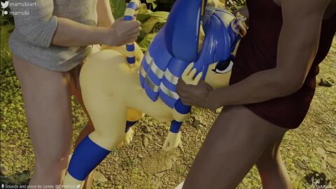 1_minute_long 1girls 2022 2boys 3d 3d_(artwork) 3d_model animal_crossing animated ankha ankha_(animal_crossing) ankha_(zy0n7) ass blue_hair breasts cat cat_ears cat_tail dark-skinned_male dark_skin deepthroat doggy_style doubutsu_no_mori face_fucking fellatio female held_by_tail human_on_anthro kaliethva longer_than_30_seconds longer_than_one_minute male marrubi moaning nairu_(doubutsu_no_mori) nintendo no_gag_reflex oral oral_sex penis pov public public_sex pulling_tail pussy rough_sex small_breasts soft_skin sound spitroast suspended_in_midair tail_grab threesome throat_bulge throat_fuck thrusting thrusting_into_mouth tits tongue tongue_out vagina vaginal_penetration video viewed_from_below zy0n7