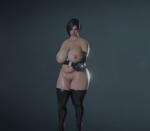 ada_wong bbw big_ass breasts capcom chubby chubby_female completely_nude_female curvy drainbread female huge_breasts mod nude nude_female resident_evil resident_evil_2 thick_thighs