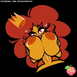 1boy 1boy1girl 1girls 2d 2d_animation animated areolae black_background breasts crown cum cum_on_face cum_on_hair cumshot edit fanon_couple female heart_symbol human male male/female mario mario_(series) nintendo paizuri paizuri_lead_by_female peachypop34 penis penis_between_breasts pixel_animation pixel_art precum princess_peach princess_toadstool red_hair sex super_mario_bros. tagme titjob tittyfuck unseen_male_face video