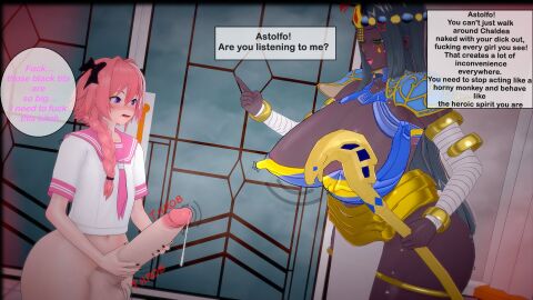 3d ass astolfo_(fate) bigger_female breasts breasts_bigger_than_head clothed cock fate_(series) female femboy_with_female huge_ass huge_breasts huge_cock hung_femboy imminent_sex koikatsu large_penis male mature penis pink_hair small_but_hung straight