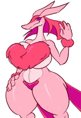 1girls big_breasts breasts child_bearing_hips covered_nipples covering_breasts curvy curvy_female curvy_figure enormous_breasts female female_only fur furry gigantic_breasts hands_on_hips heart heart-shaped_pubic_hair hourglass_figure huge_breasts large_breasts lovander massive_breasts pal_(species) palworld pocketpair sideboob solo stormkinght thick_thighs thighs thunder_thighs underboob voluptuous voluptuous_female