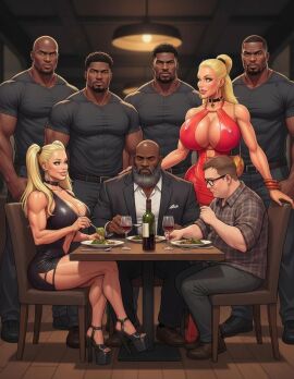 2girls ass big_ass big_lips bimbo bimbo_body bimbo_lips blonde_hair breasts cleavage coxville_stories female female_focus high_heels huge_breasts incest jenny_summers kitty_summers mother_and_daughter platform_heels revealing_clothes tagme temogam thick_lips tight_clothing video voluptuous