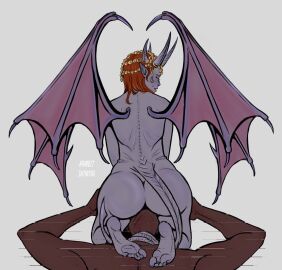 1boy 1girls ass baldur's_gate baldur's_gate_3 barefoot cambion cunnilingus dark-skinned_male dark_skin devil devil_horns devil_tail devil_wings dungeons_and_dragons facesitting feet_on_chest female femdom foot_fetish foot_on_chest forgotten_realms horns human jewelry looking_pleasured male malesub mizora oral pleasure_face pointy_ears rabbitinthefog sex straight tail unseen_male_face wings wyll_ravengard