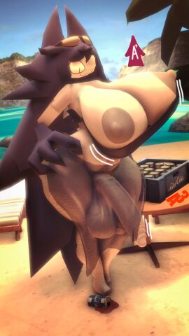 1futa 3d azsfml breasts breasts_out fundamental_paper_education futanari intersex miss_circle_(fundamental_paper_education) sfm solo solo_futa source_filmmaker tagme